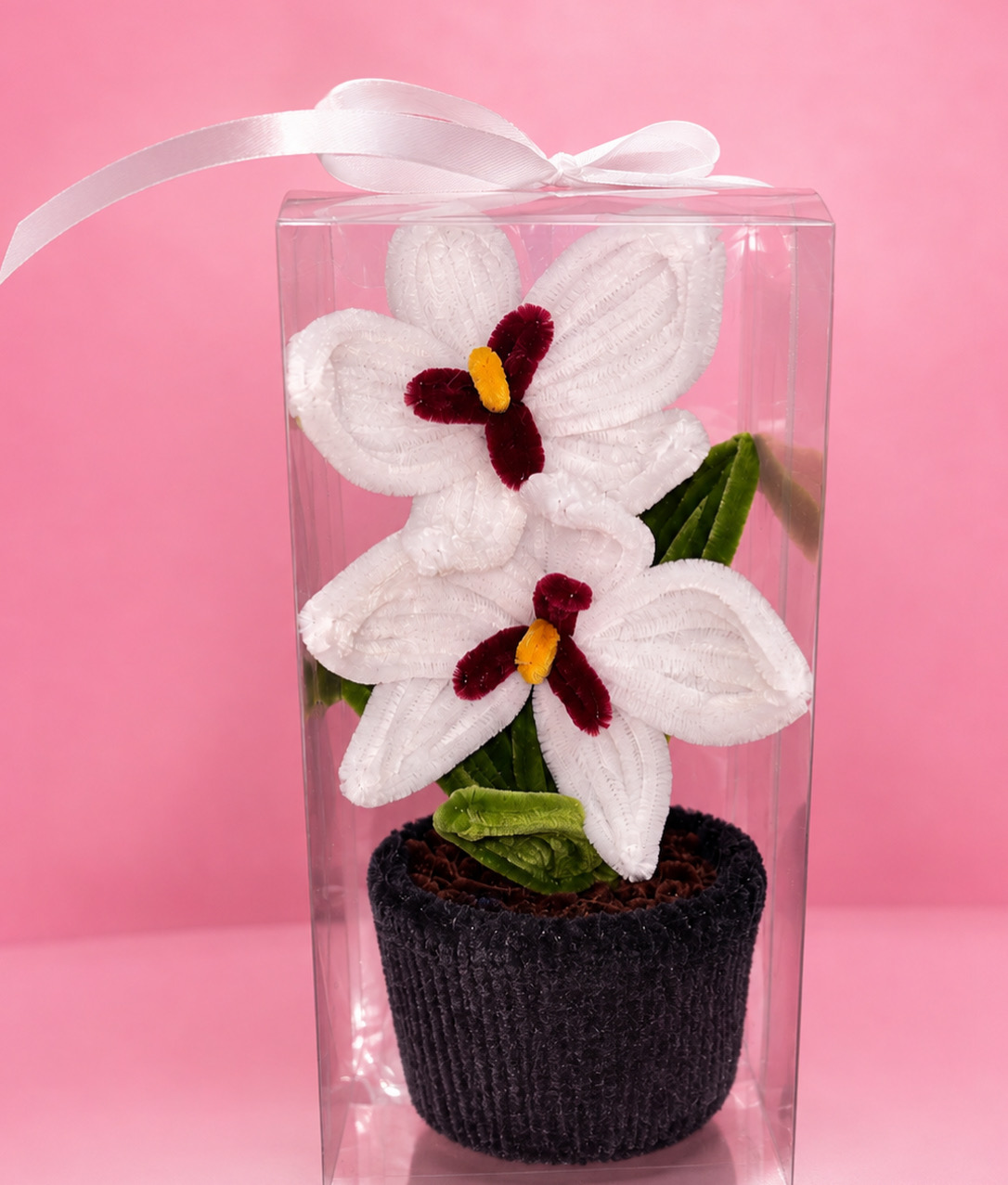 Handmade pipe cleaner flower arrangement