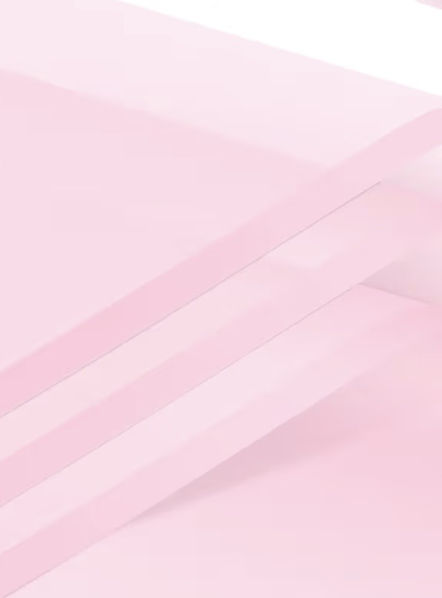 Pink transparent w/ pink lining