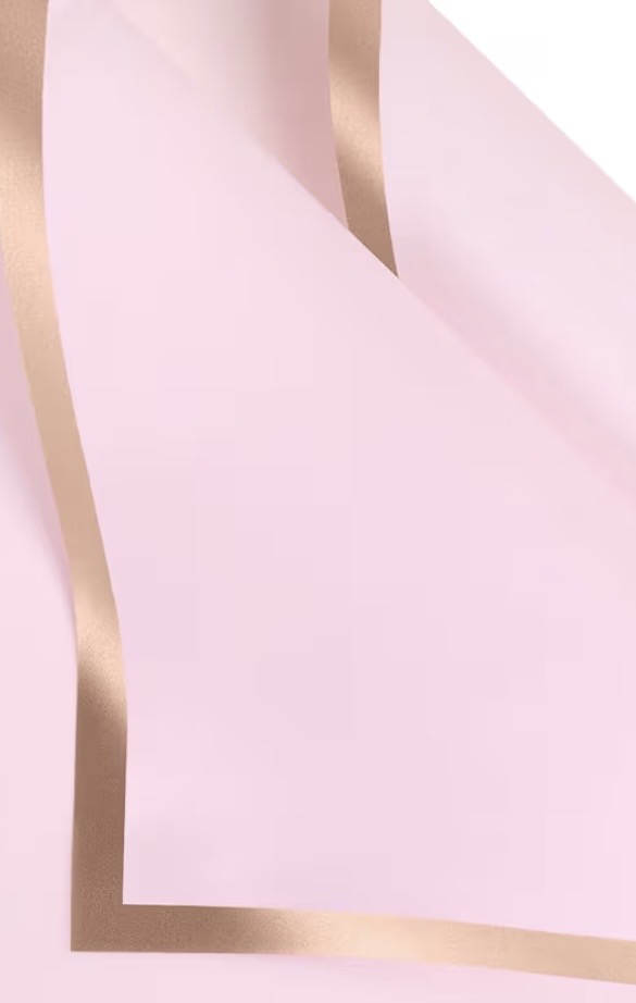 Pink w/ gold lining