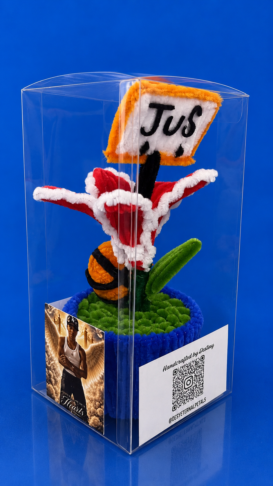 Handmade pipe cleaner flower arrangement